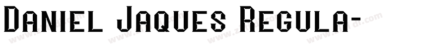 Daniel Jaques Regula字体转换